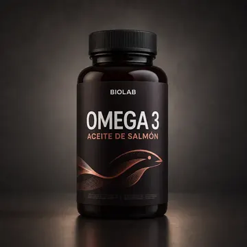 Omega 3 Packaging for Biolab - AI-generated packaging design concept