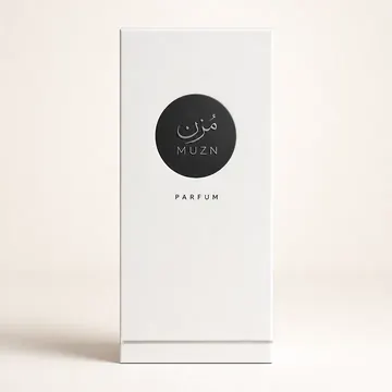 Parfum Packaging for MUZN #1582 - AI-generated packaging design concept