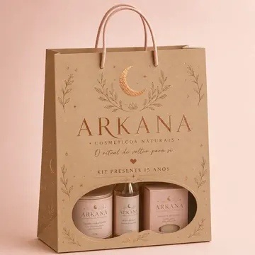Kit Presente 15 Anos Packaging for ARKANA - AI-generated packaging design concept