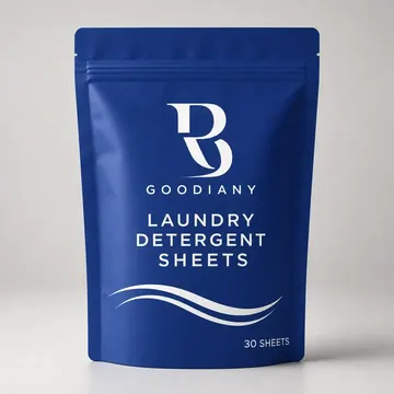 Laundry Detergent Sheets Packaging for GOODIANY - AI-generated packaging design concept