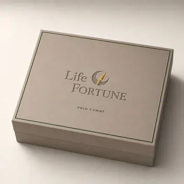 Polo T Shirt Packaging for Life Fortune - AI-generated packaging design concept