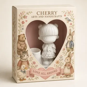 Drawing Toy Packaging for Cherry Arts And Handicrafts - AI-generated packaging design concept