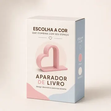 Aparador De Livro Packaging Design - AI-generated packaging design concept