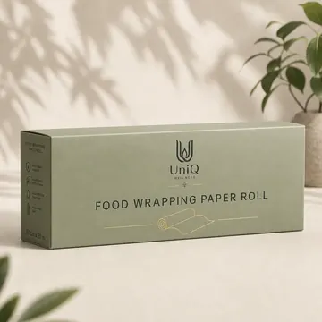Food Wrapping Paper Roll Packaging for UniQ - AI-generated packaging design concept