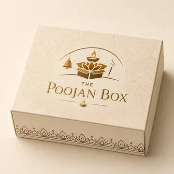 The Poojan Box Packaging for The Poojan Box - AI-generated packaging design concept