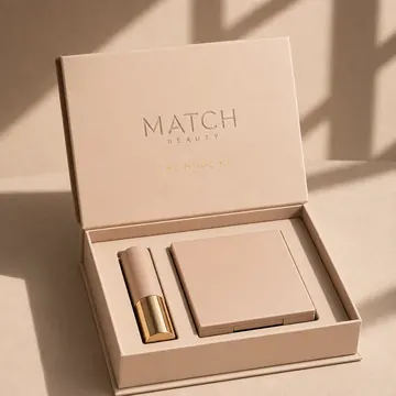 The Nude Kit Packaging for Match Beauty - AI-generated packaging design concept