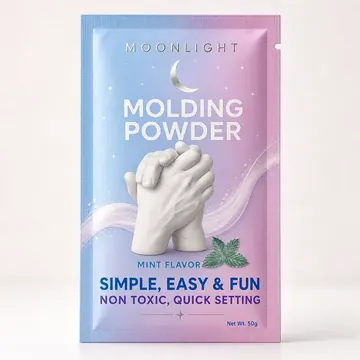 Molding Powder (mint Flavor) Packaging for Moonlight - AI-generated packaging design concept