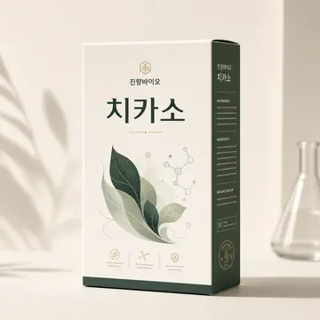 치카소 Packaging for 진향바이오 - AI-generated packaging design concept