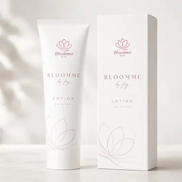 Skincare Packaging for Bloomme By Fay - AI-generated packaging design concept