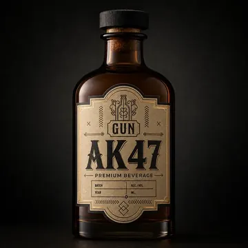 Ak47 Packaging for Gun - AI-generated packaging design concept