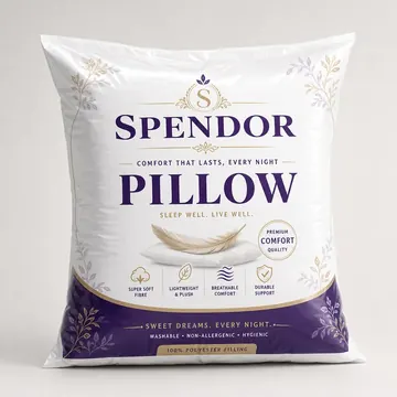 Pillow Packaging for SPENDOR - AI-generated packaging design concept