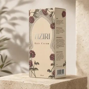 Hair Cream Packaging for TIZIRI - AI-generated packaging design concept