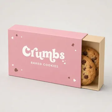 Baked Cookies Packaging for Crumbs - AI-generated packaging design concept