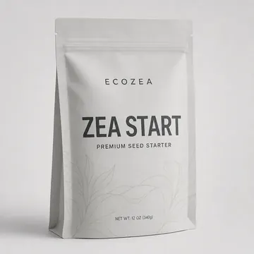ZEA START Packaging for ECOZEA - AI-generated packaging design concept