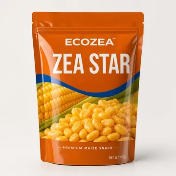 ZEA STAR Packaging for ECOZEA - AI-generated packaging design concept