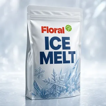 Ice Melt Packaging for Floral - AI-generated packaging design concept