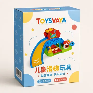 儿童滑梯玩具 Packaging for Toysvaya - AI-generated packaging design concept