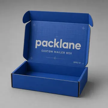 Custom Mailer Box Packaging for Packlane - AI-generated packaging design concept