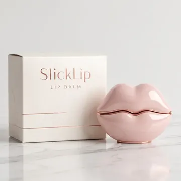 Lip Balm Packaging for SlickLip - AI-generated packaging design concept