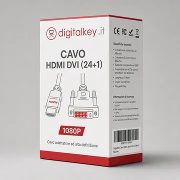 Avo HDMI DVI (24+1) 1080P Packaging for Digitalkey - AI-generated packaging design concept