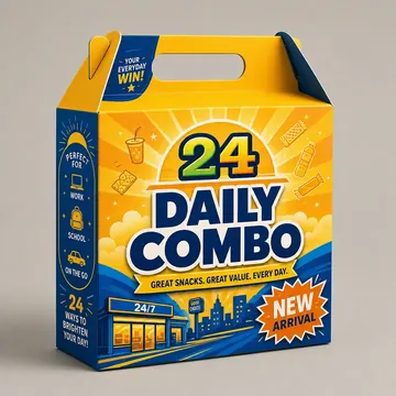 Convenience Store Packaging for 24 SUN - AI-generated packaging design concept