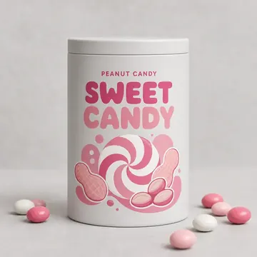 Sweet Candy Packaging for Peanut Candy - AI-generated packaging design concept