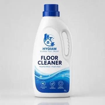 Floor Cleaner Packaging for Hygiam - AI-generated packaging design concept