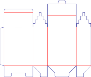 Flat dieline preview for Custom dimensions tuck end box variations auto bottome snap lock boxes dieline 110461