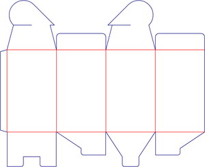 Flat dieline preview for Custom dimensions tuck end box variations auto bottome snap lock boxes dieline 112230