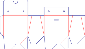 Flat dieline preview for Custom dimensions tuck end box variations auto lock bottom dieline 116730