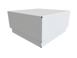 Flat dieline preview for Box with shallow depth lid dieline