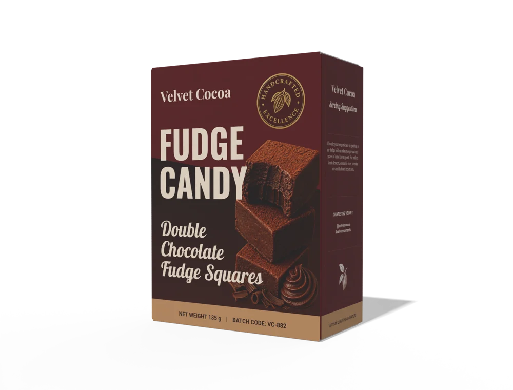 VELVET COCOA Fudge candy