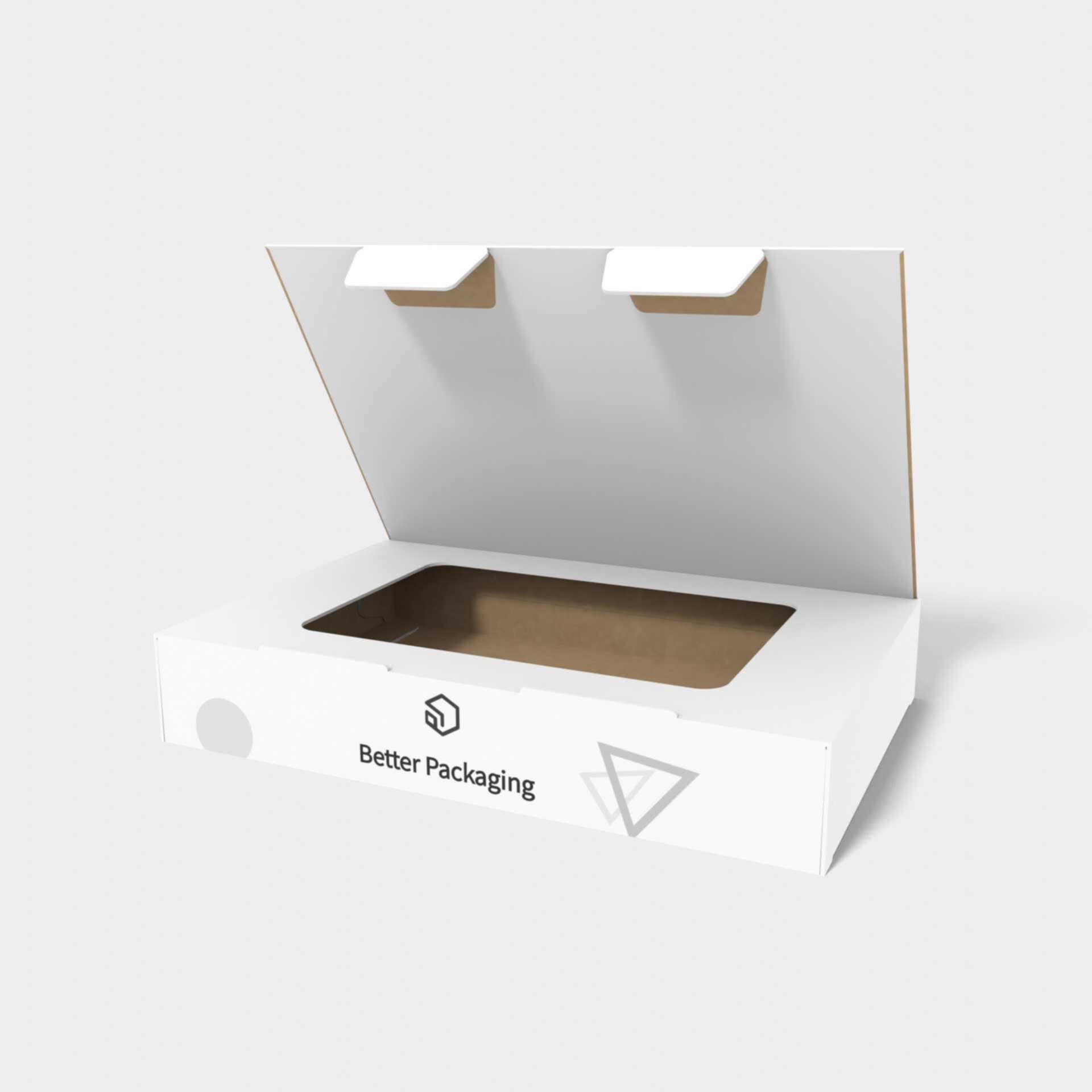 Tuck end box variations flip covers snap lock — White paperboard