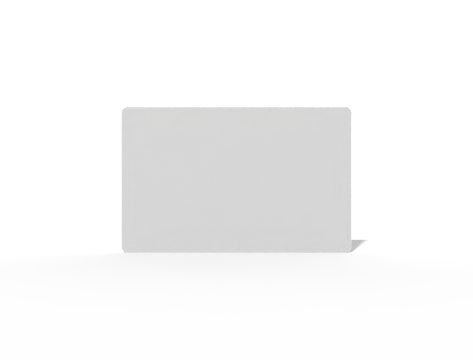 Credit card — White paperboard