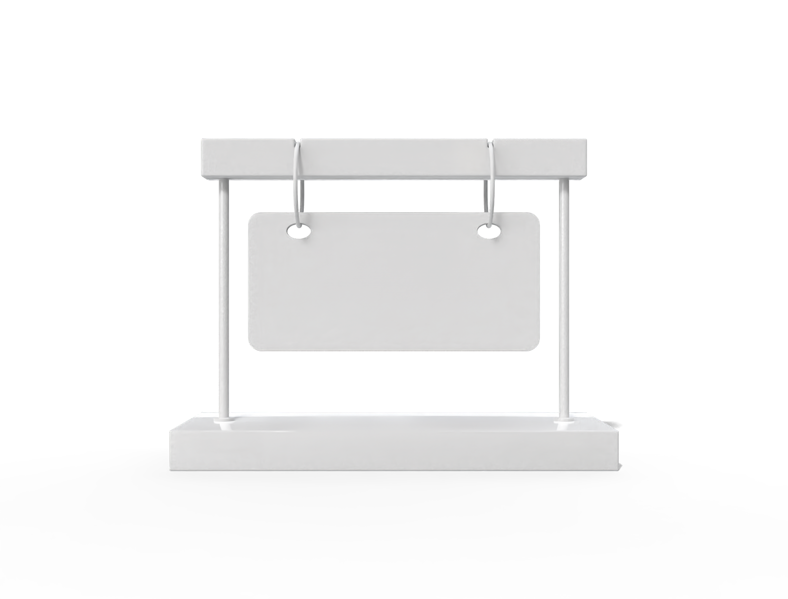 Desktop calendar — White paperboard