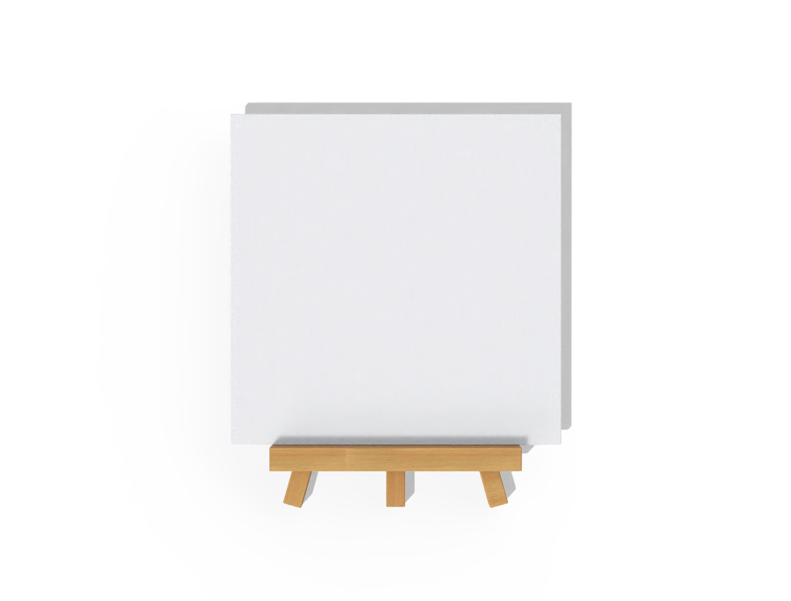 Square desk calendar — White paperboard