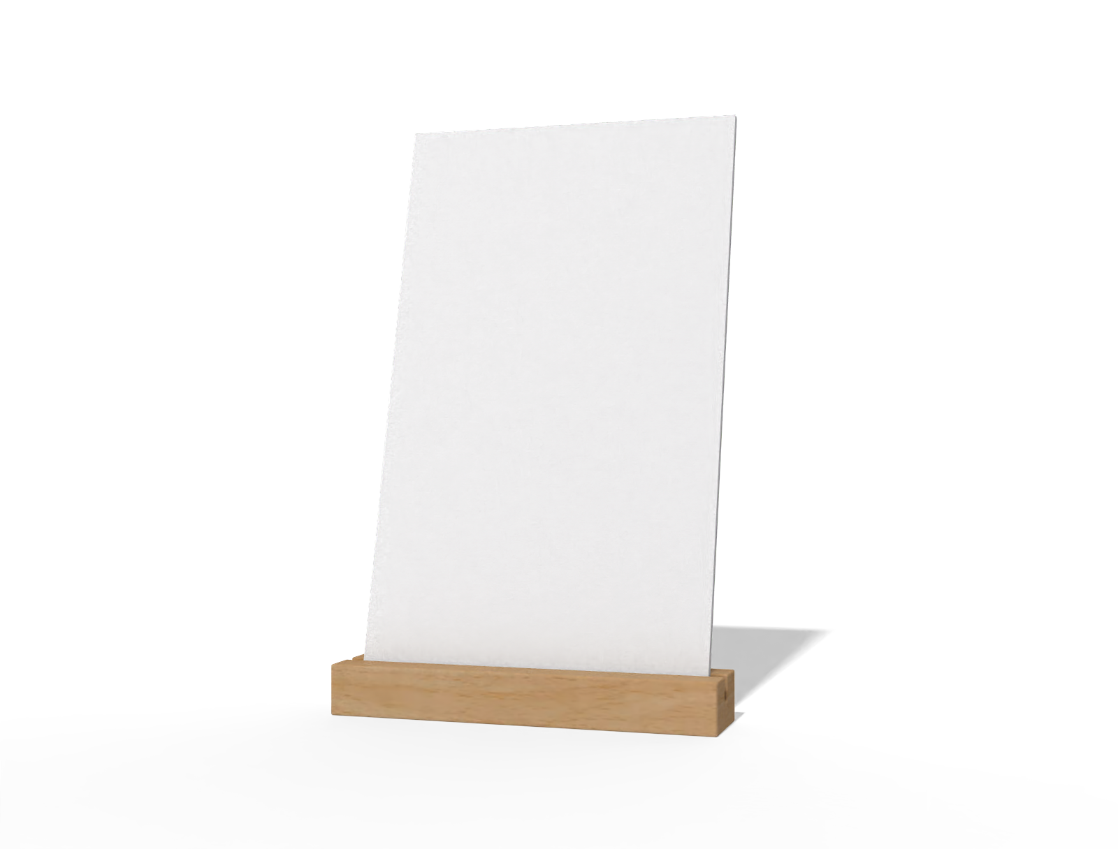 Desk calendar — White paperboard