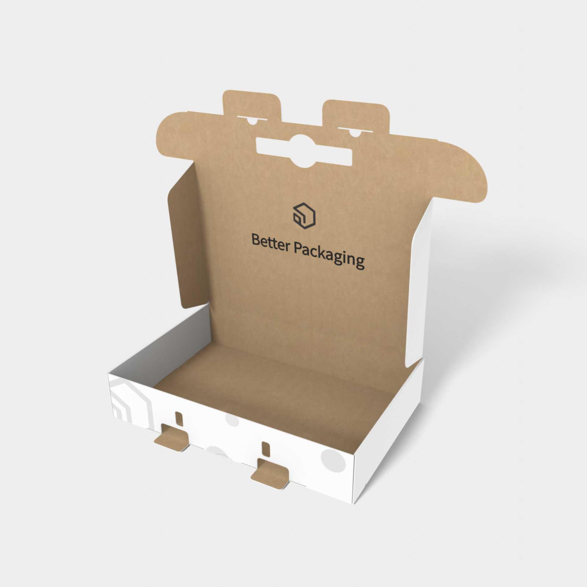 Flip top boxes handles double safety buckles — Corrugated board
