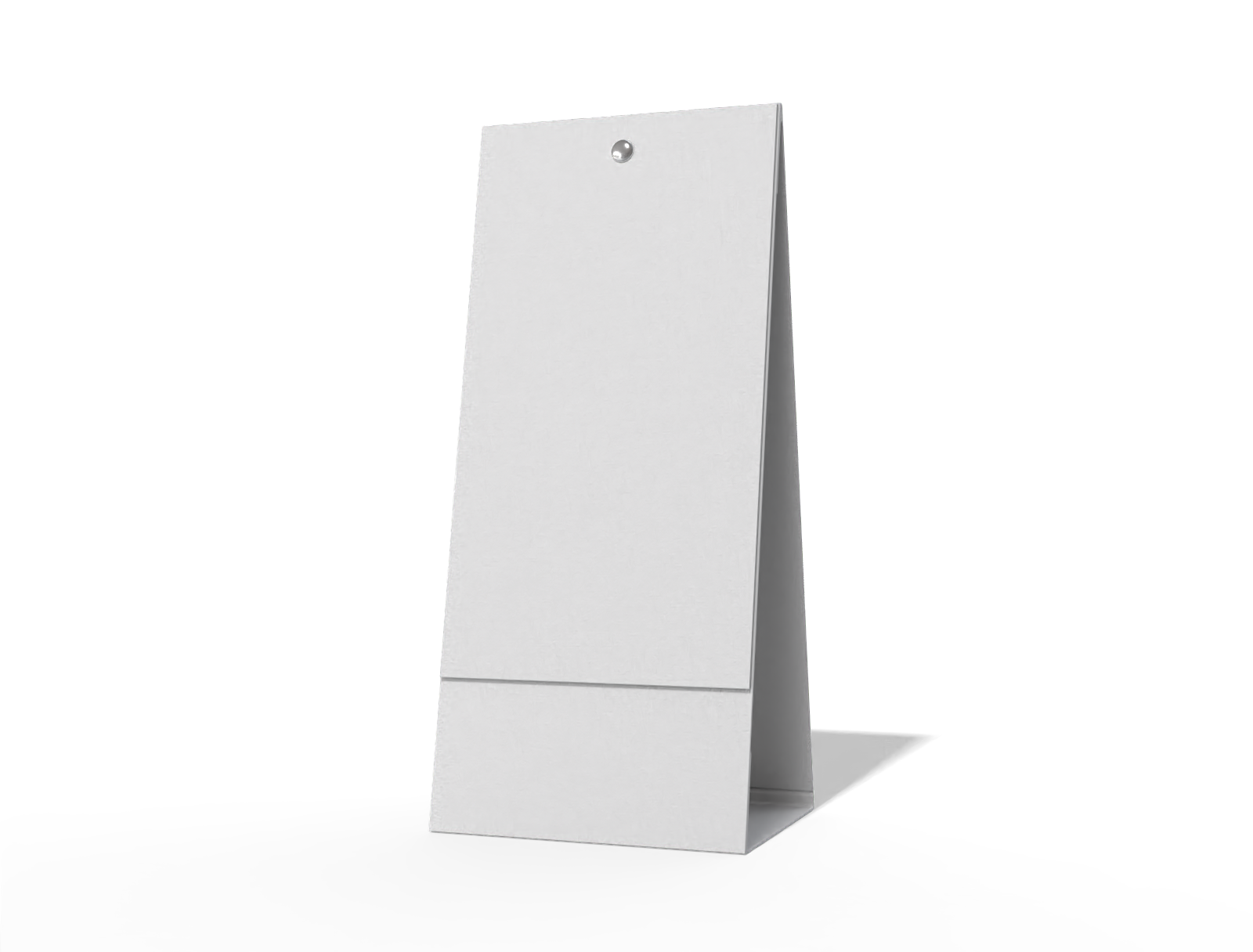 Desk calendar — White paperboard