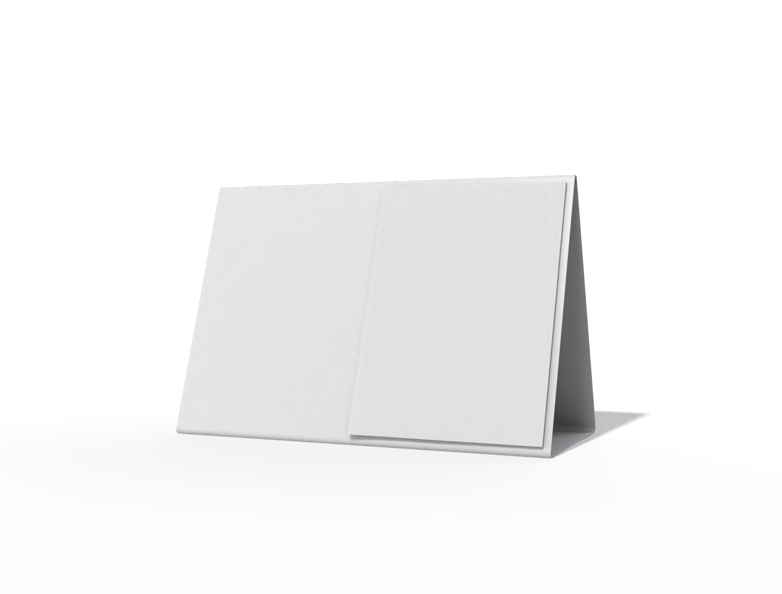 Desk calendar — White paperboard