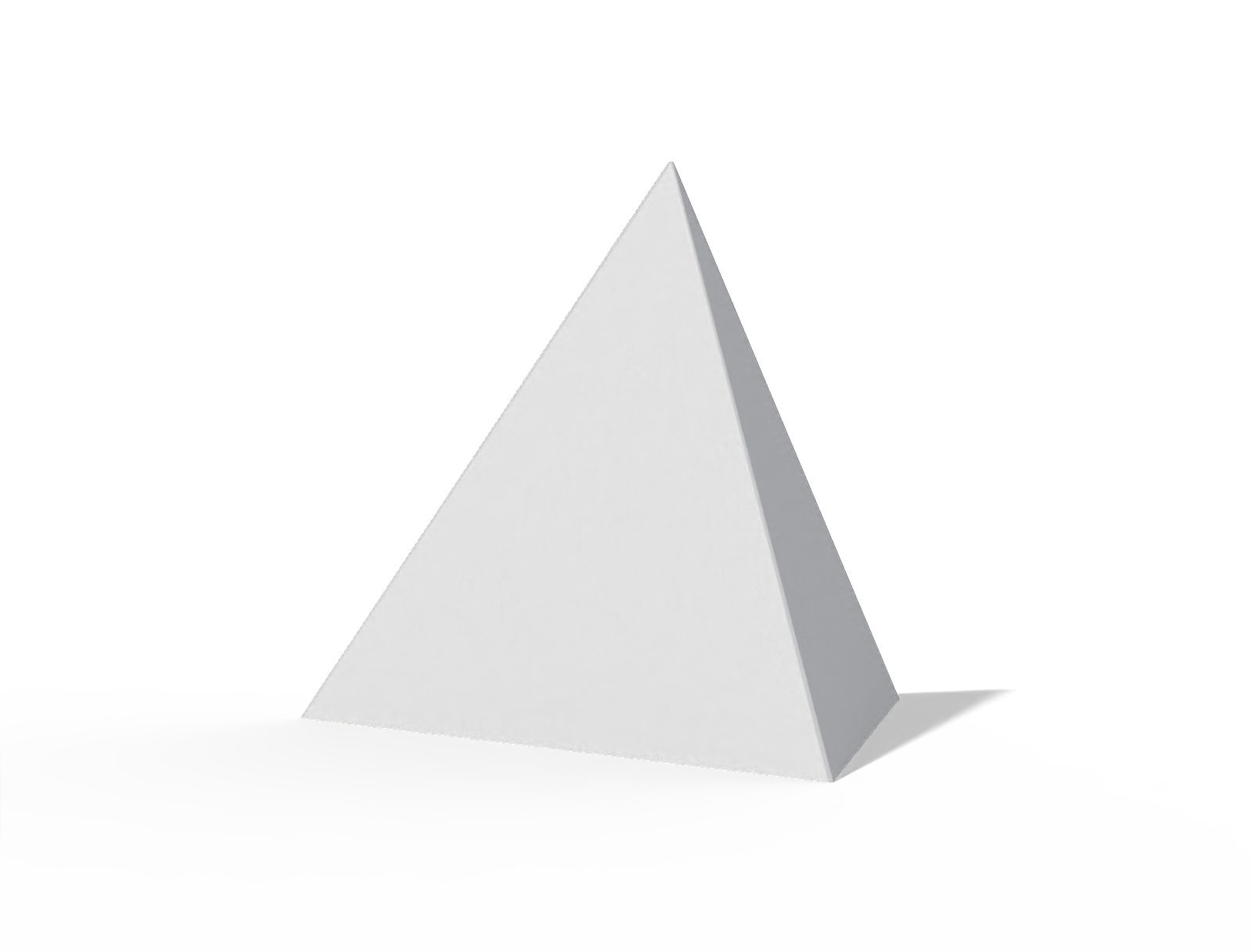 Triangle calendar — White paperboard