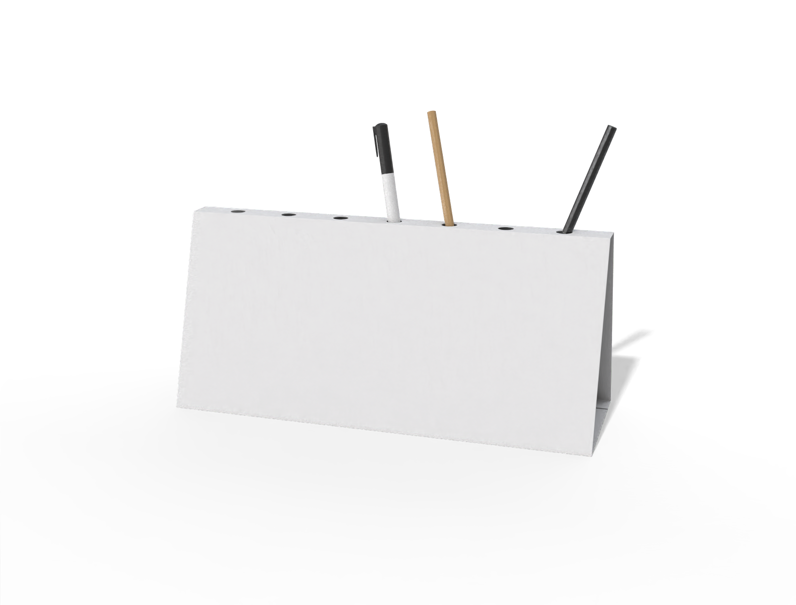 Desk calendar — White paperboard