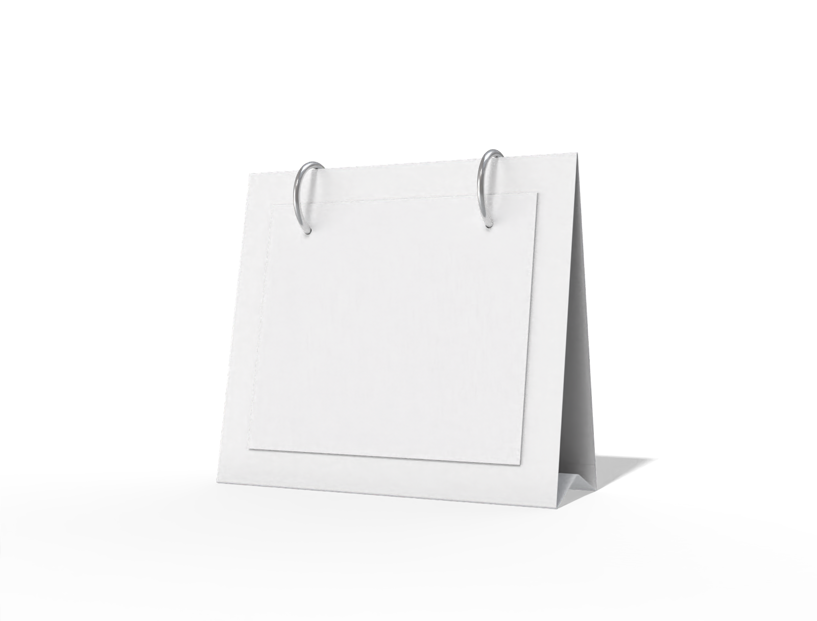 Desk calendar — White paperboard