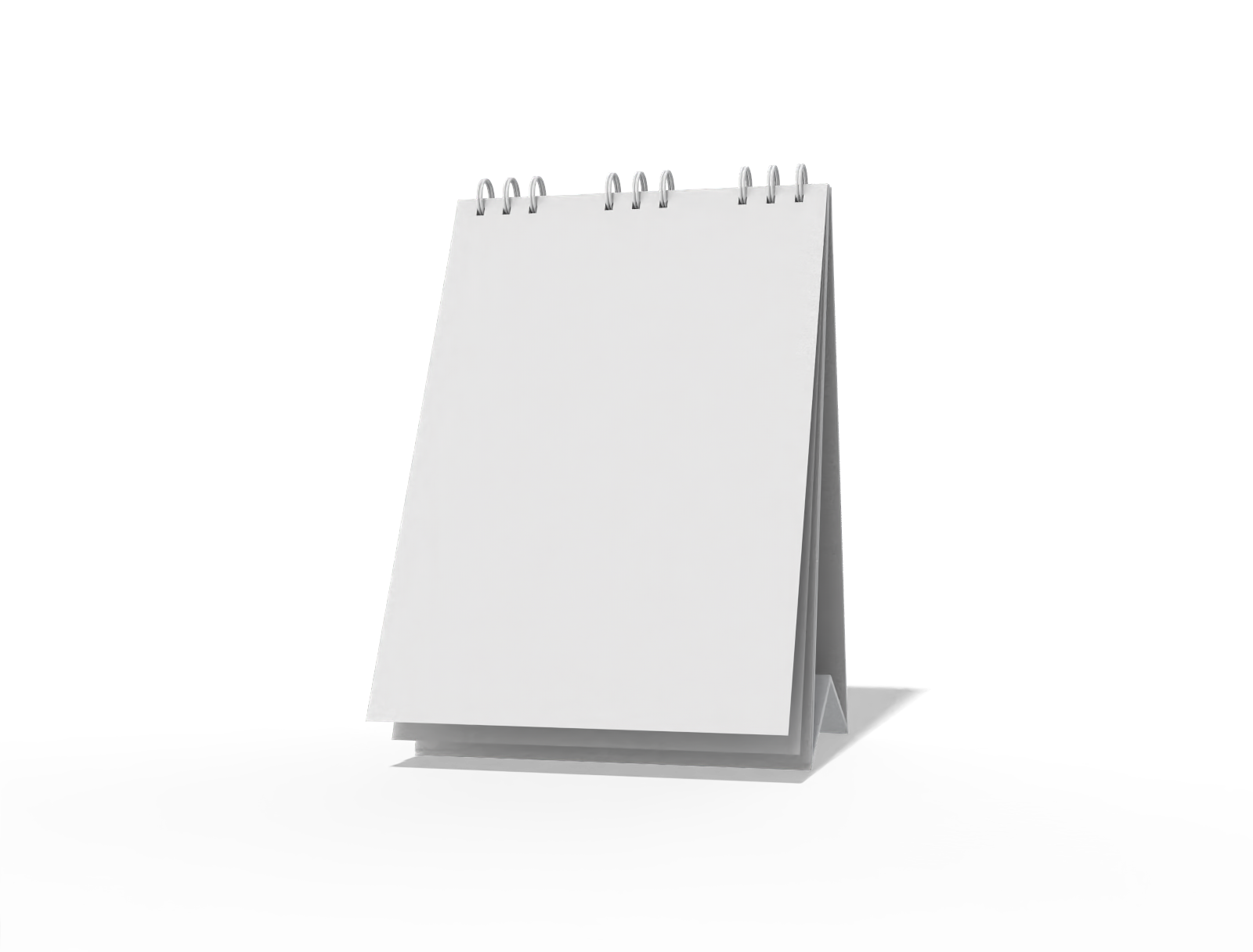 A5 calendar — White paperboard