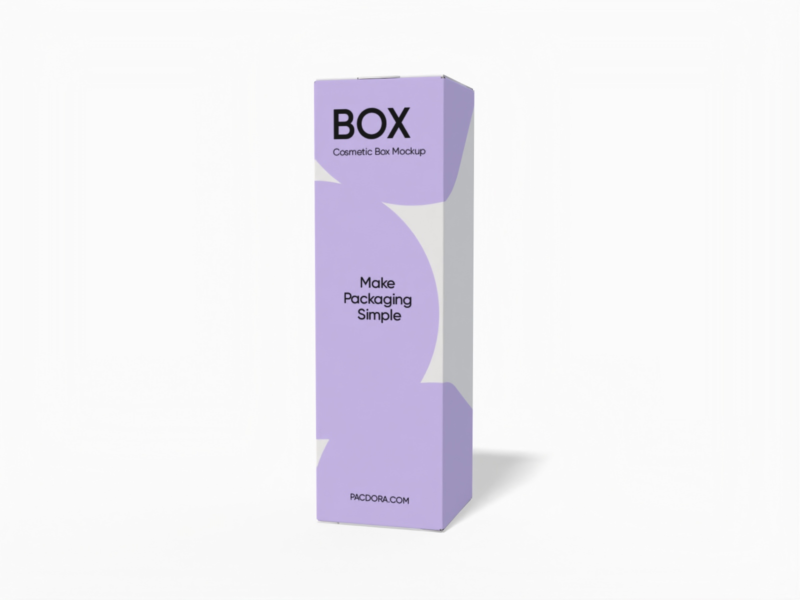 Cosmetic box — White paperboard