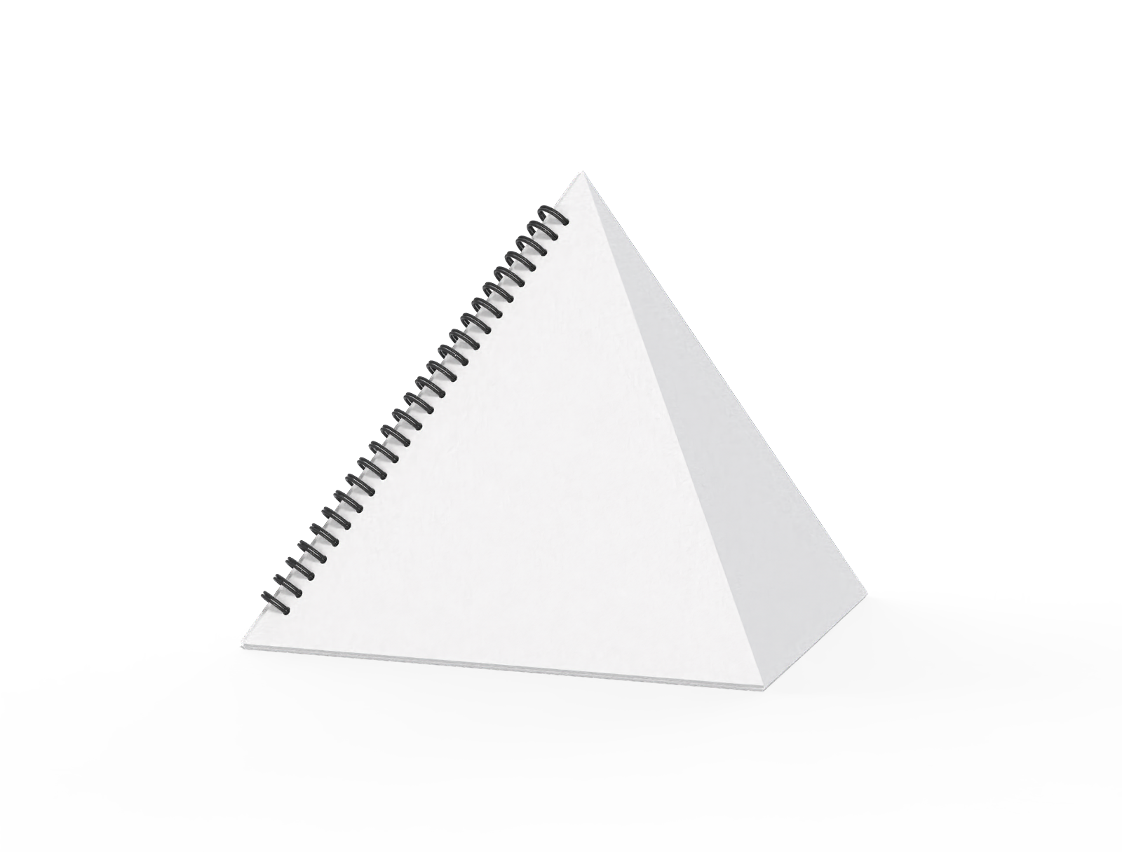 Pyramid calendar — White paperboard