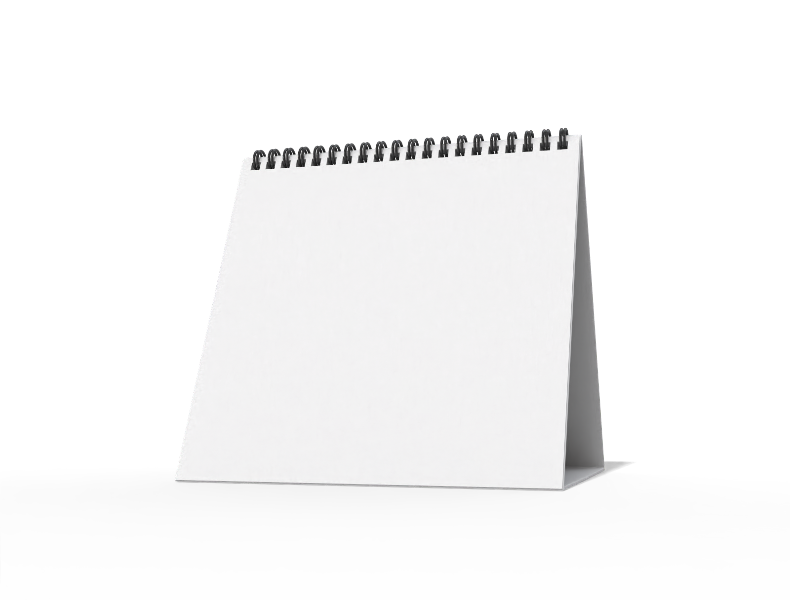 Square calendar — White paperboard