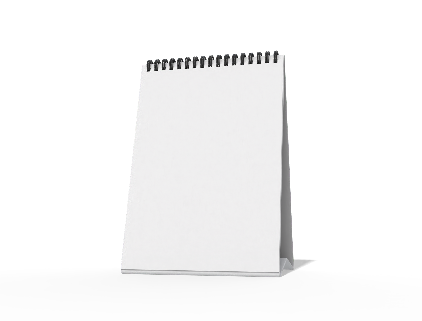 A5 desk calendar — White paperboard