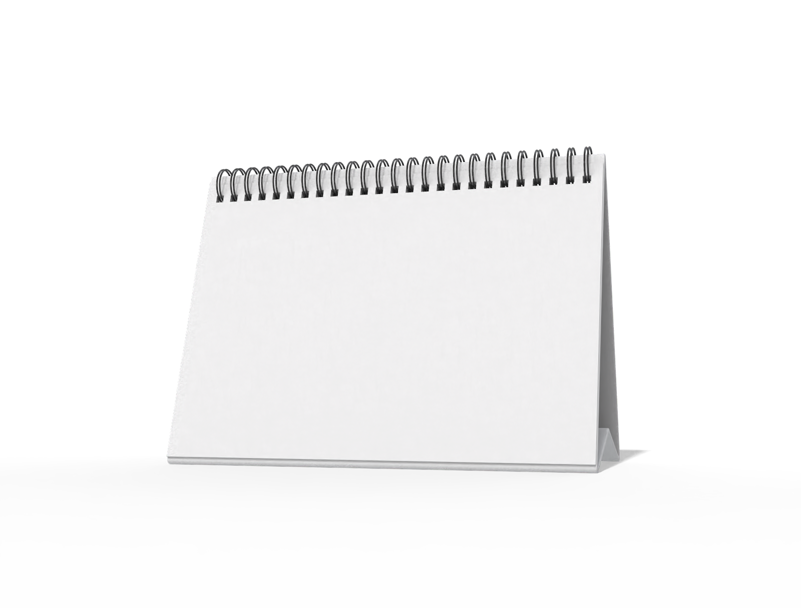 A5 desk calendar — White paperboard