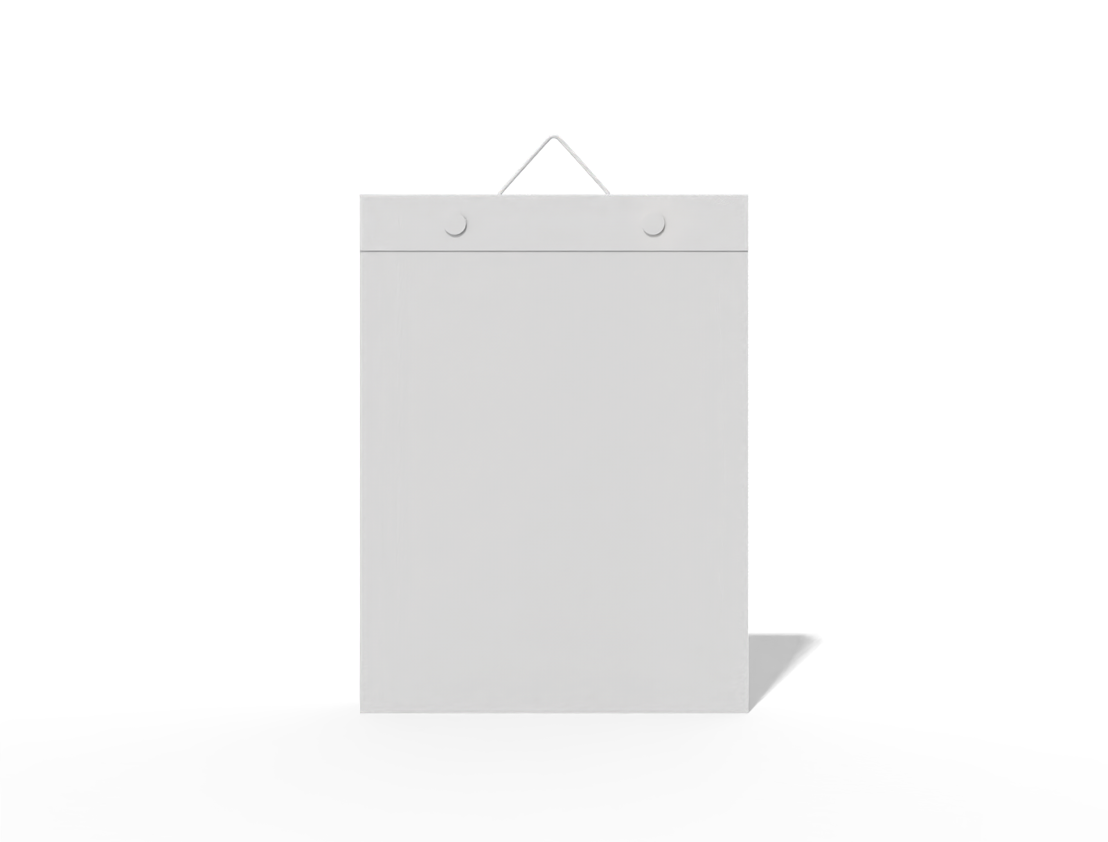 Wall calendar — White paperboard